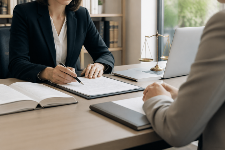 Consultation avocat dans un bureau moderne en France