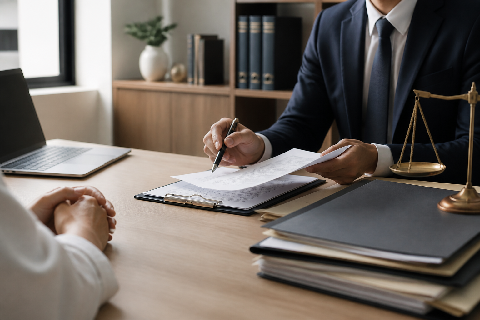 Salle de consultation d’avocat spécialisée en droit des étrangers
