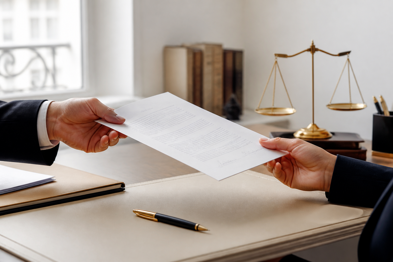 Signature d'un contrat avec un avocat français