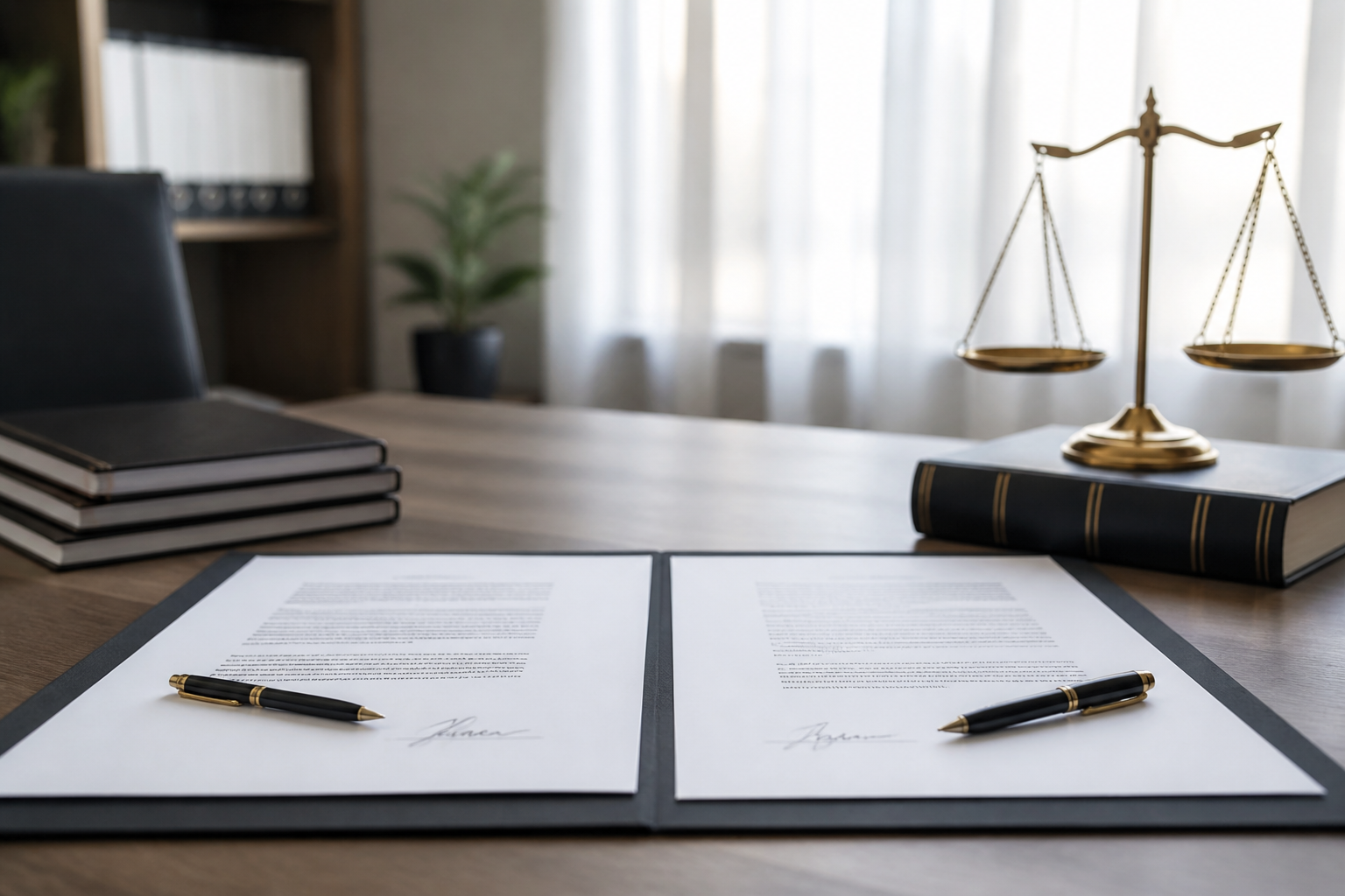Signature d'un contrat commercial entre deux professionnels