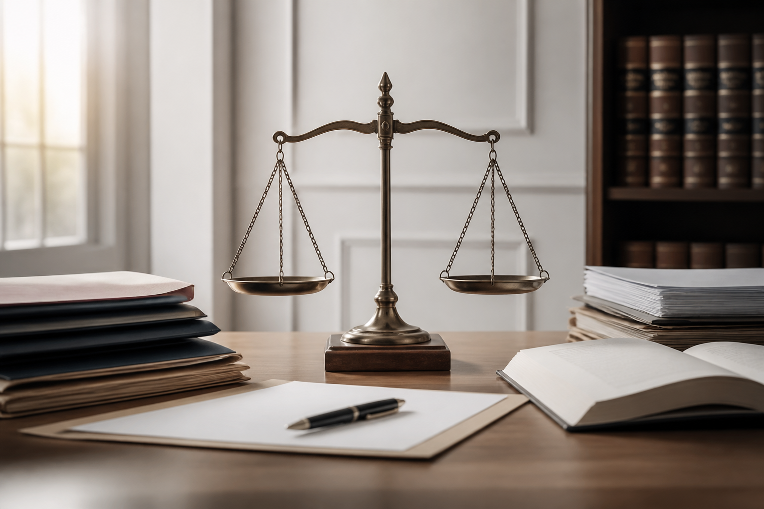 Balance de justice représentant l'équité procédurale