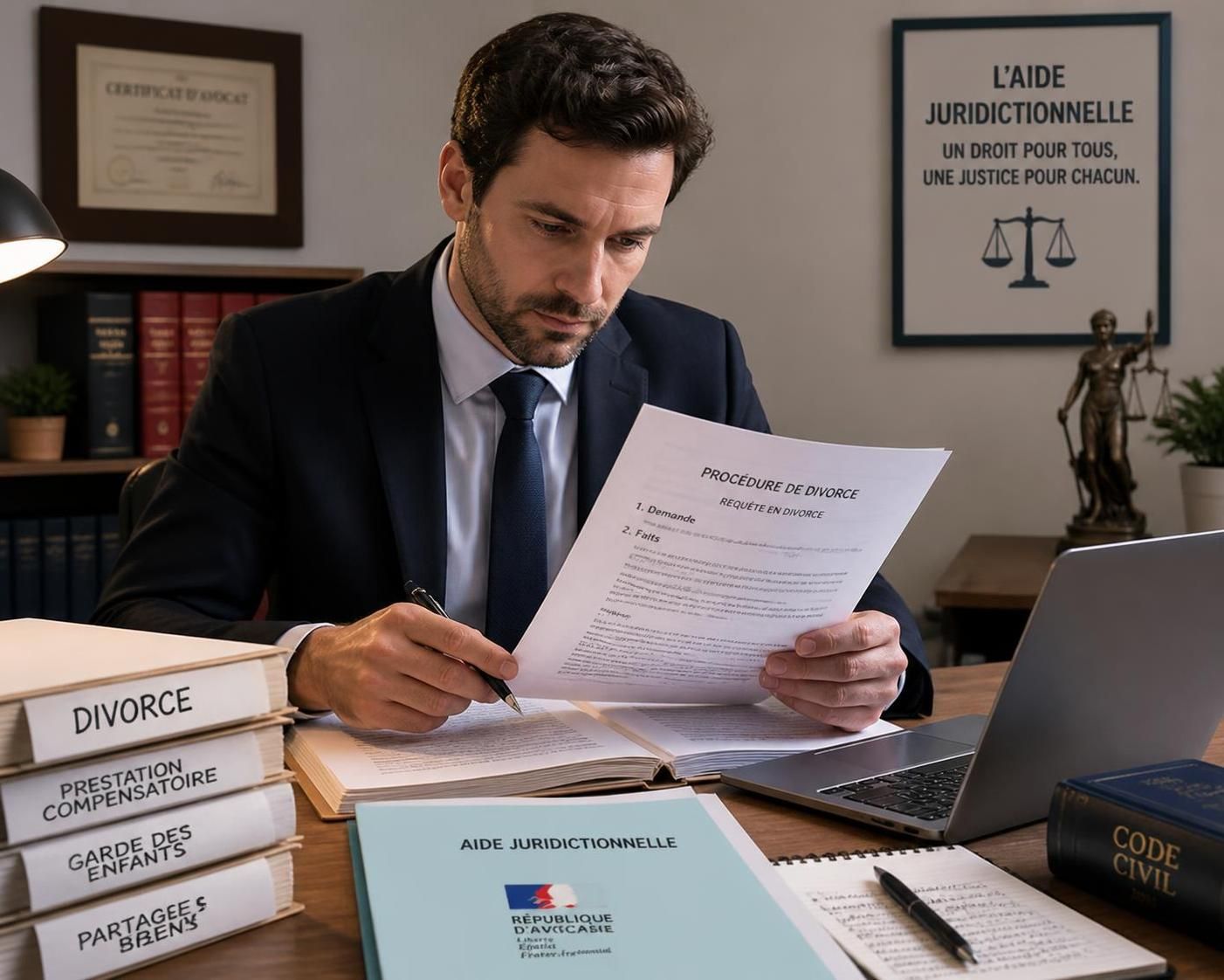 découvrez comment bénéficier de l'aide juridictionnelle pour financer vos démarches de divorce et alléger les coûts liés à une procédure juridique.