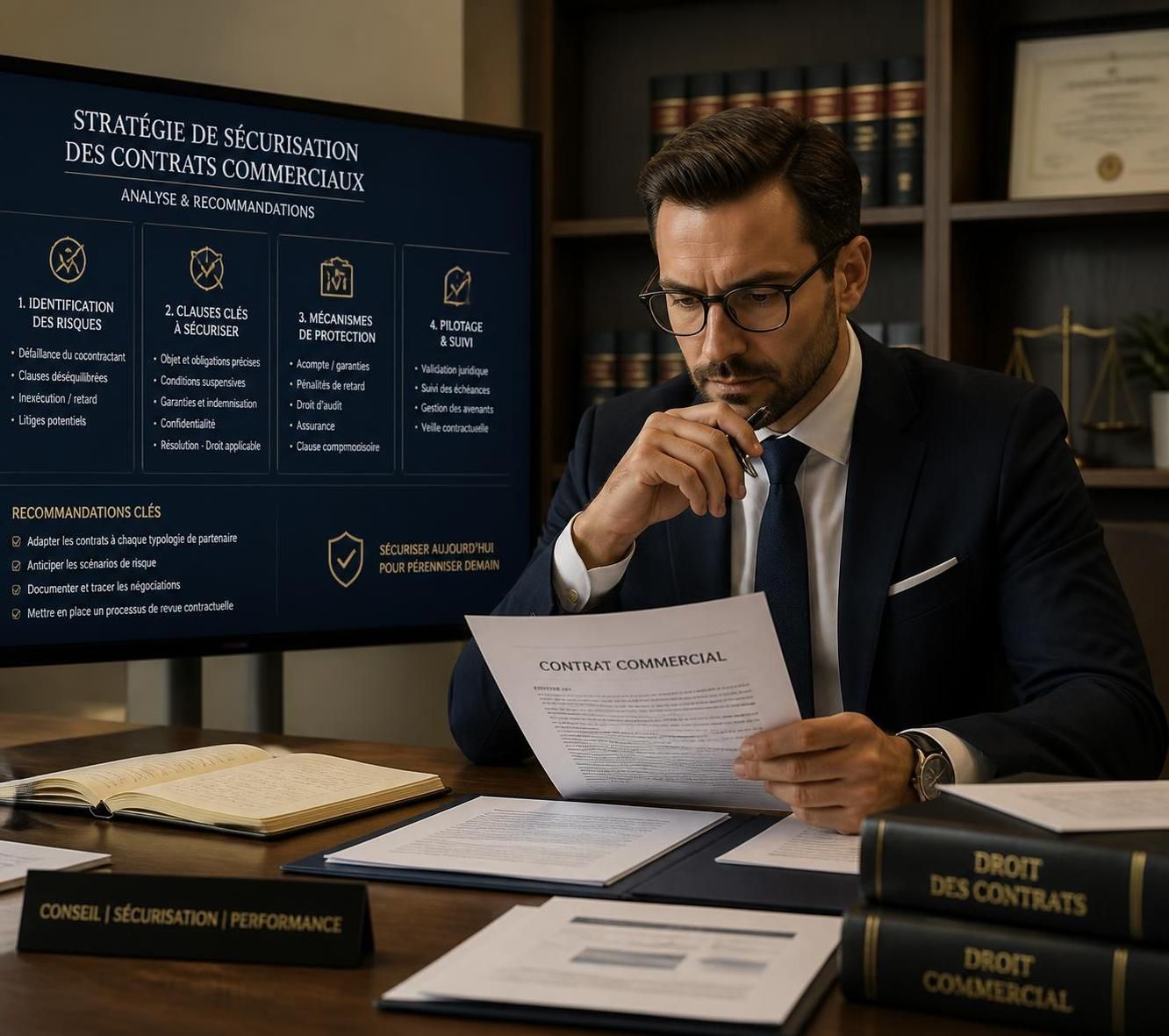 découvrez comment un cabinet d'avocat spécialisé en droit des affaires peut vous aider à sécuriser vos contrats commerciaux grâce à des conseils essentiels et personnalisés.