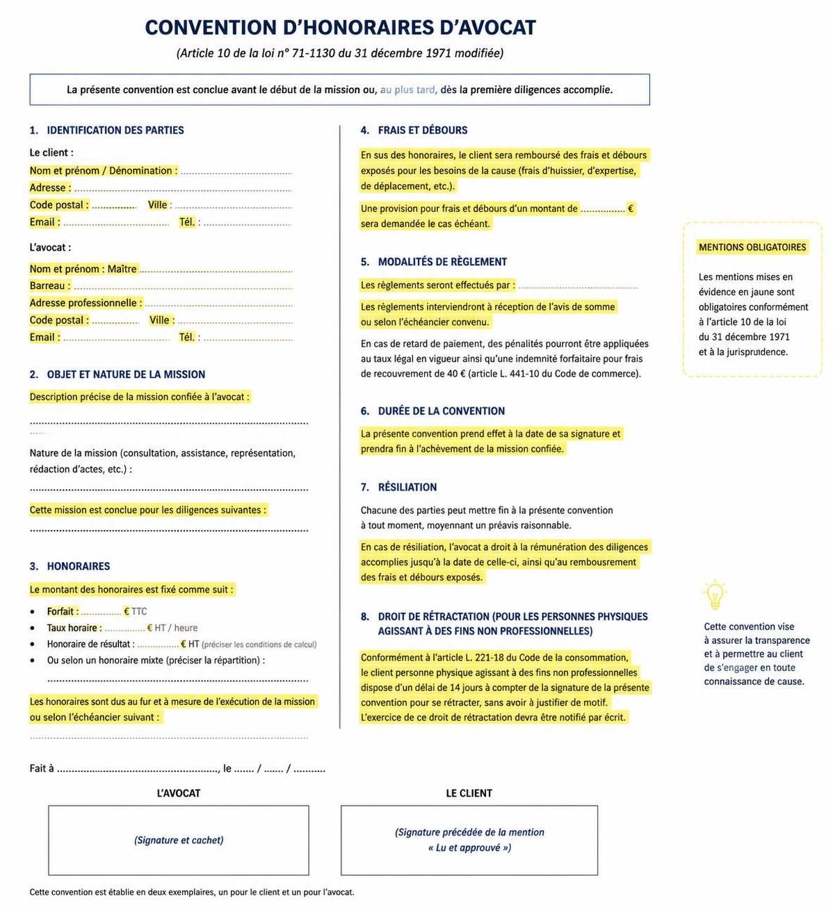 découvrez comment bien négocier une convention d'honoraires avec votre avocat grâce à nos conseils complets et astuces pratiques.