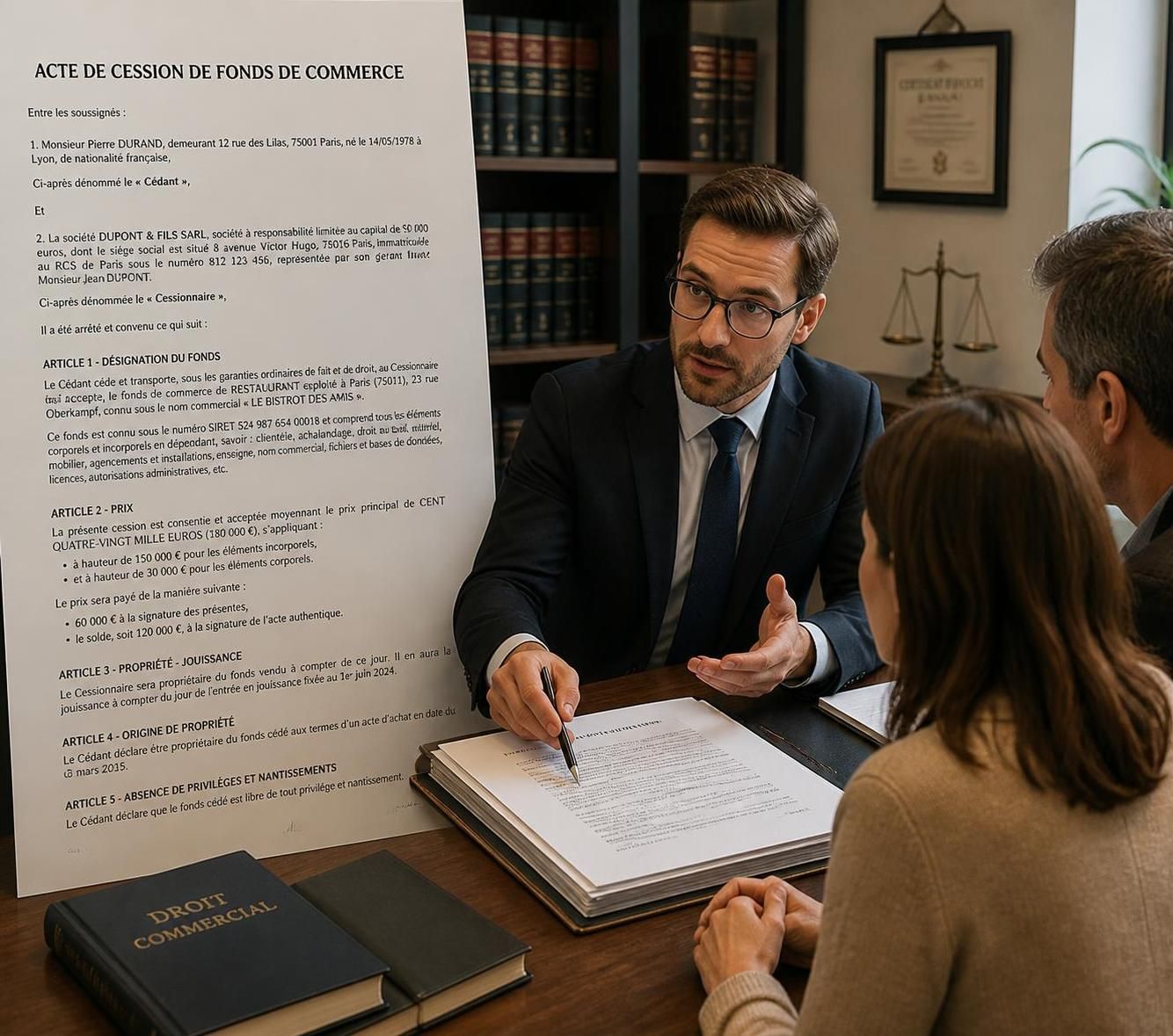 découvrez les informations essentielles sur les honoraires d'avocat lors de la cession d'un fonds de commerce et ce qu'il faut savoir avant de signer un contrat.