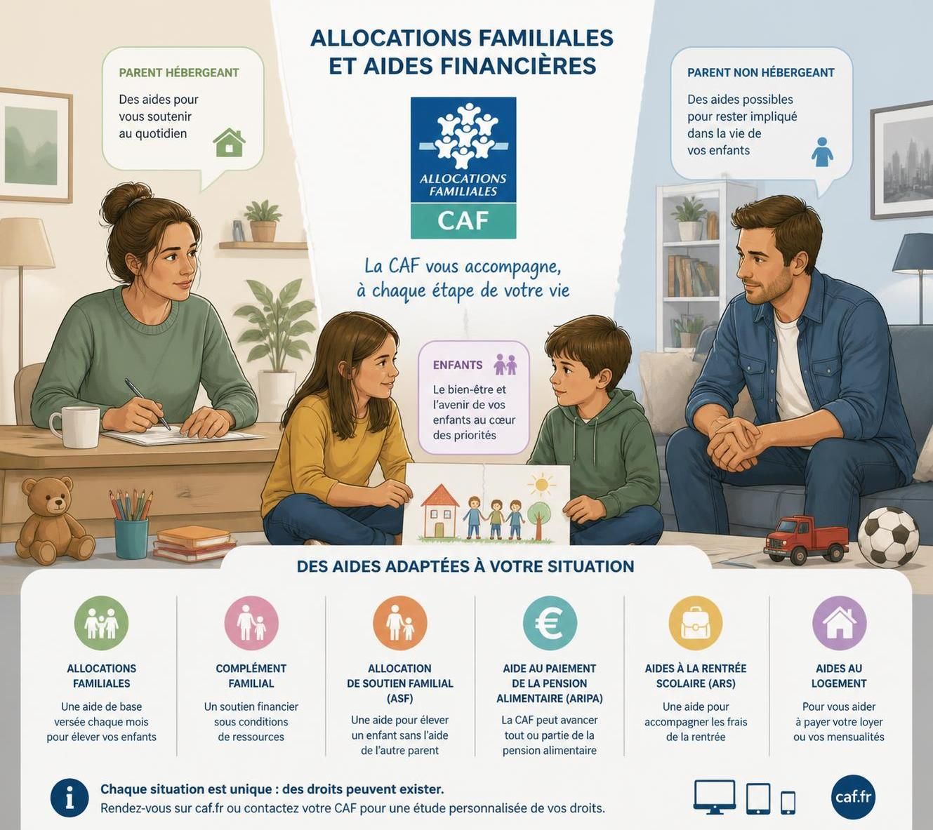 découvrez les démarches à suivre auprès de la caf en cas de séparation sans divorce pour garantir vos droits et ceux de vos enfants. guide pratique et conseils utiles.